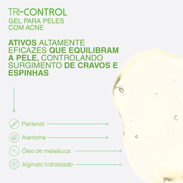Tri-Control - Gel para peles com acne - 60 g - Imagem 3