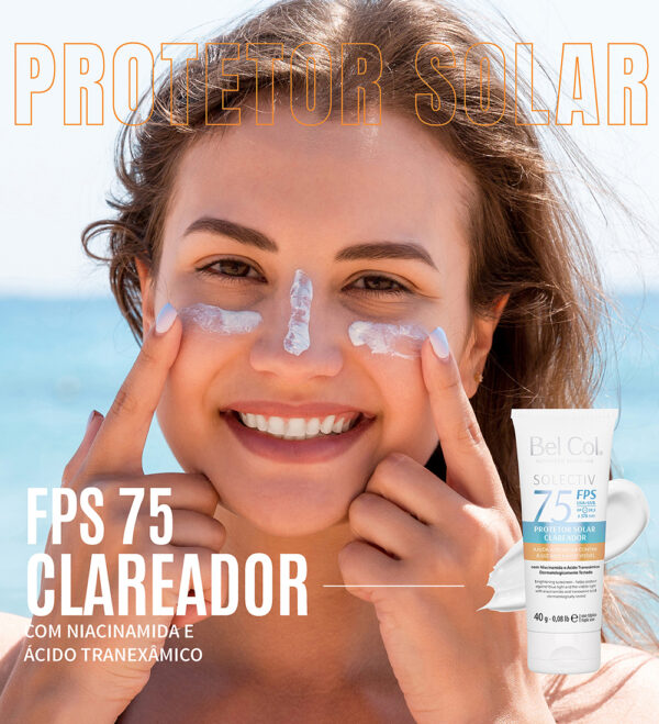Protetor Solar Solectiv Clareador FPS 75 - 40g - Imagem 3