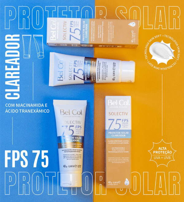 Protetor Solar Solectiv Clareador FPS 75 - 40g - Imagem 2